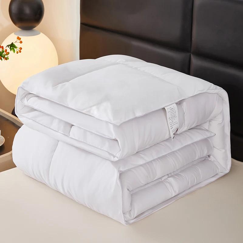 Hotel Style Soy Fibre Goose Down Duvet Bed Velvet Comforter Soft Winter Duvet Very Warm  Quilts Blanket Hotel