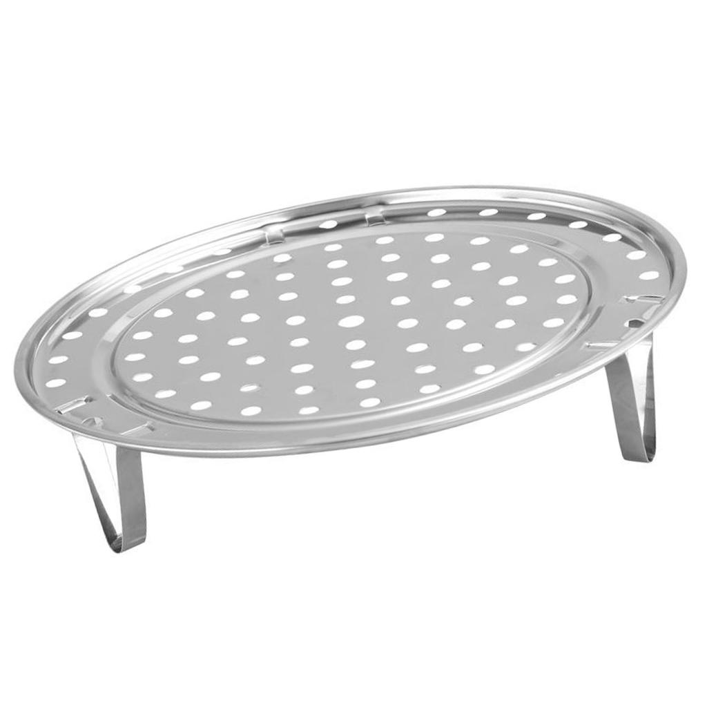 Steaming Rack with Removable Leg Stainless Steel Steam Tray Stand Cooking Bread Rack Kitchen Tool