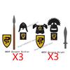 Medieval Castle Figure Building Blocks Crow Serpent Soldier Greek Roman Crusader Knights Templar Compatible Bricks Toys Gift Z03