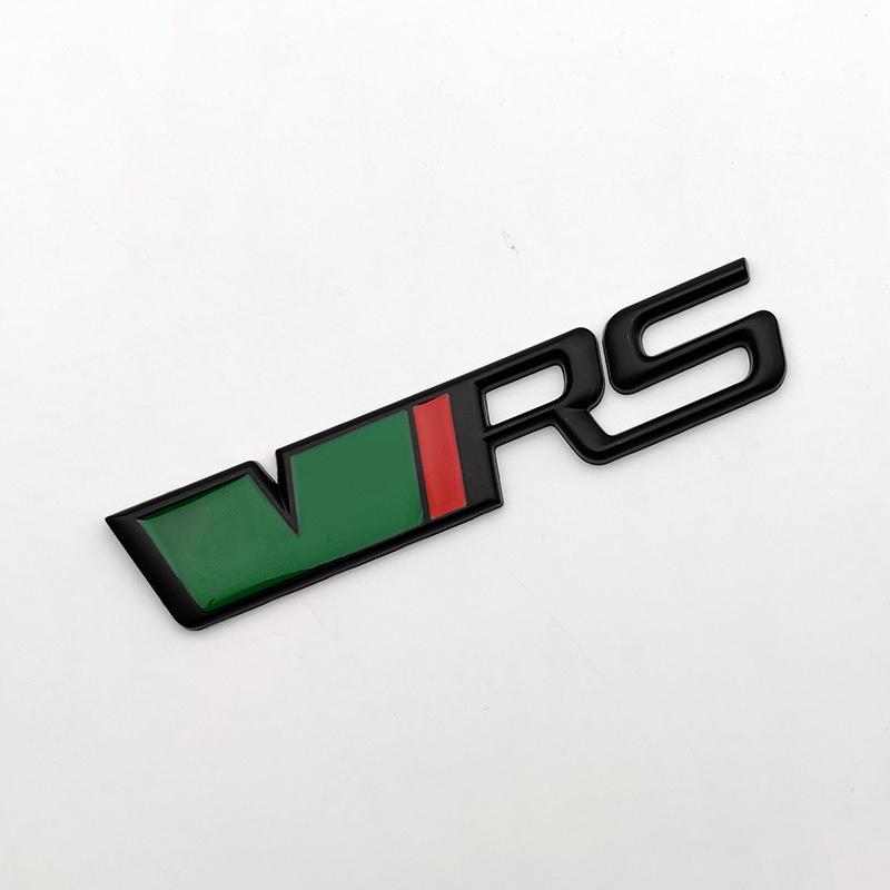 3D Metal Logo VRS Emblem Letters CarTrunk Badge Decal For Skoda Fabia Kodiaq MK2 MK3 A7 A5 2 3 Octavia VRS Stikcer Accessories