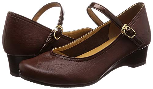 Mare Mare Daily Market Women's Strap Pumps, Standard Color, Red Brown, Size 26cm, 2E, SD00640