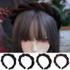 Non-slip French Princess Headband Headwear Synthetic Headband Wigs Twist Braided Hair Bands Party
