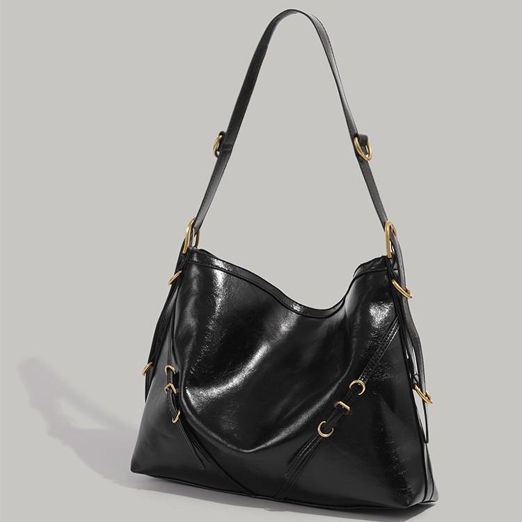 Women's Bag 2025 New Model, Niche Retro Style, High-end Casual Biker Bag, Large-capacity Commuter Shoulder Bag, Trendy