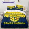 Club América  Pattern Bedding Quilt Set  Home Decoration  Gift (1 * duvet cover + 2 * pillowcase  without core)