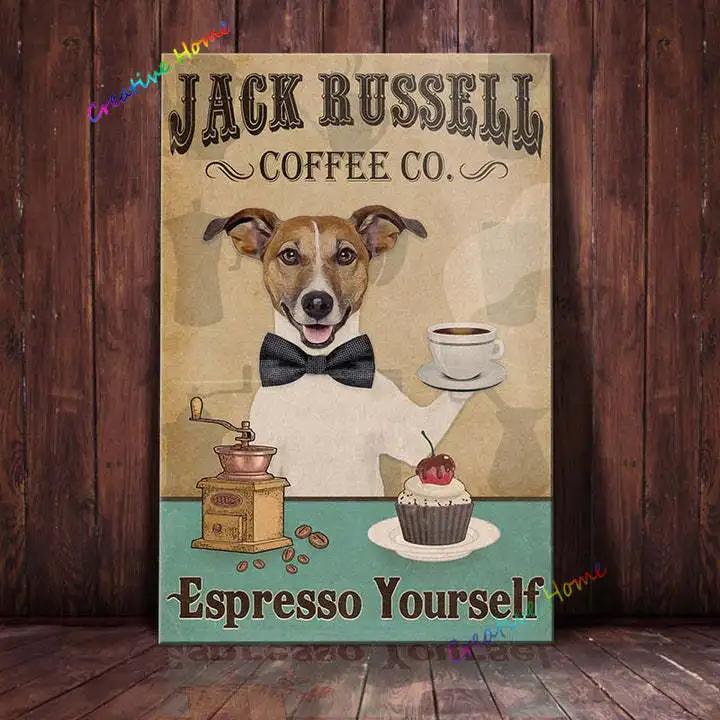 Jack Russell Terrier & Co. Bade Seife Blechschild Kaffee Metallschild Vintage Bar Zuhause Badezimmer Wanddeko Lustiges Schild 12x8 Zoll