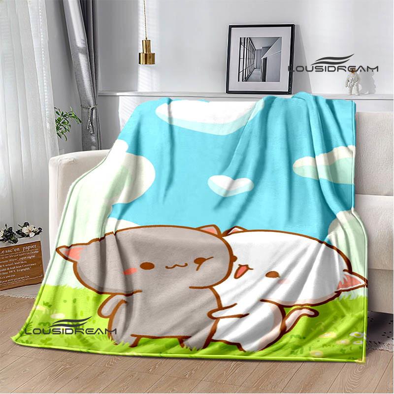 Cute cartoon bear Printed blankets picnic blanket Warm Flannel blankets Soft and comfortable blanket bed linings Birthday Gift