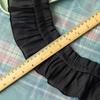 1Meter Black Lace Fabrics For Sewing Clothes Pleated Ribbons Diy Crafts Supplies Party Dress Needlework Decorative Trimmings