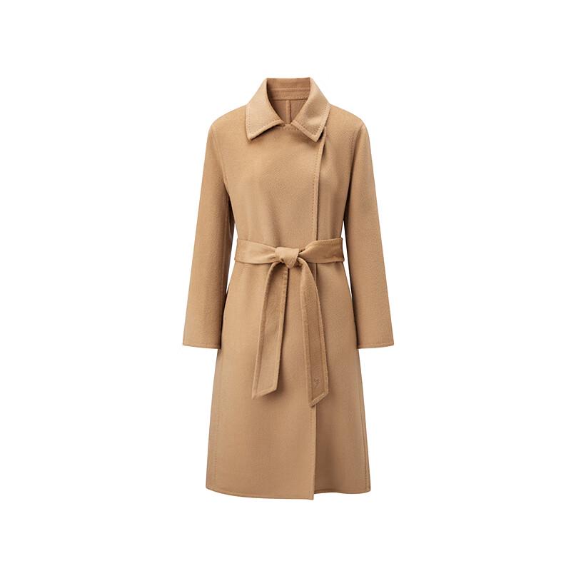 PEACEBIRD Women's Master Select Cashmere Robe-Style Double-Faced Wool Coat