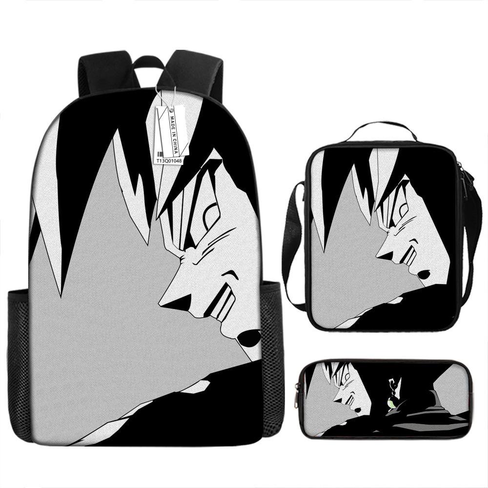 Dragon Ball three-piece backpack popular animation primary school schoolbag boys new bag
