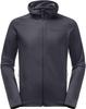 Jacket Jack Wolfskin Baiselberg Hooded Fz M Full Zip M Ebony