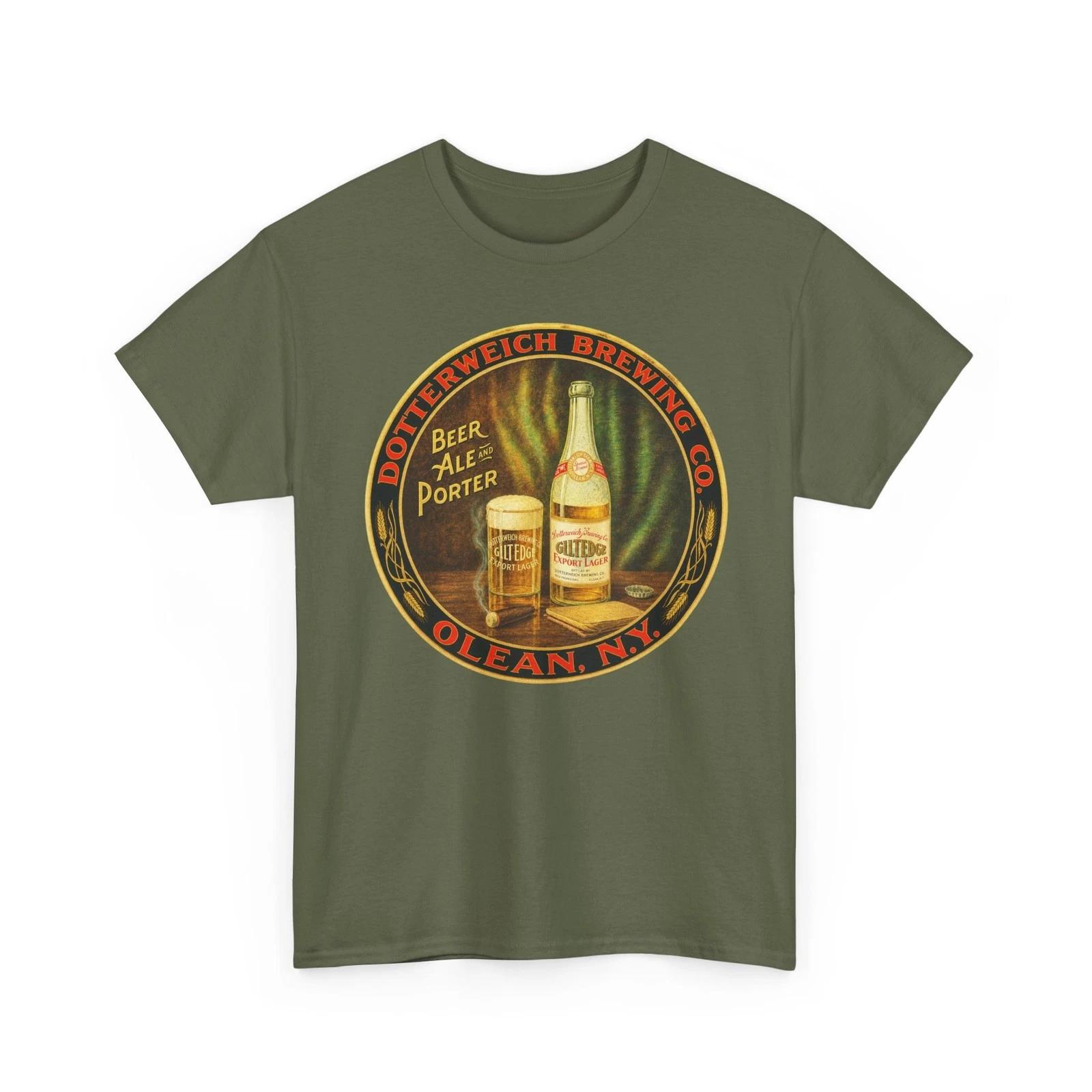 Dotterweich Brewing Co. Olean NY Beer Ale & Porter Retro Breweriana T-Sirt 4XL