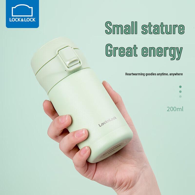 LOCK&LOCK Mini 316 Stainless Steel Pop-Up Lid Vacuum Flask