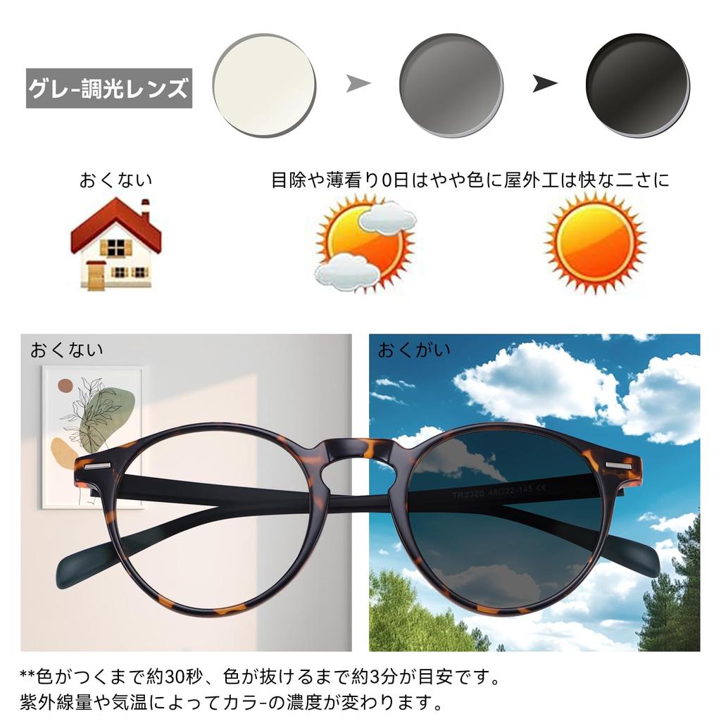 Dollger TR90 Blue Light Blocking Photochromic for Computer Round UV Leopard Print Glasses, Color-Changing, Use, Glasses, Protection, Unisex,