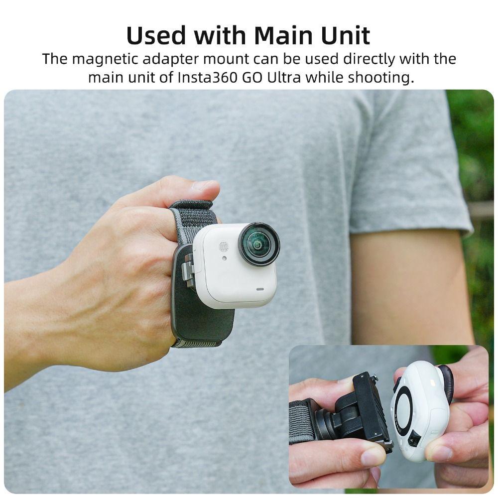 Elastic Magnetic Wrist Strap Hand Strap Bracket for Insta360 GO Ultra Action Camera Accessories
