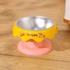 Douyin Pet Stainless Steel Cat Bowl, Dopamine Color, Non-Slip Dog Ice Cream Bowl, Neck Protection Feeding Utensils.