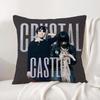 Band Crystal Castles Cushion Cover Natural Linen Pillowcase Set AllinOne Decor Cushion Cover for Sofa Bedroom Chair
