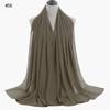 Good Stitching Muslim Chiffon Hijabs for Women Solid Chiffon Shawl Scarf Head Wraps Foulard Femme Hijab Scarves Muslim Turban