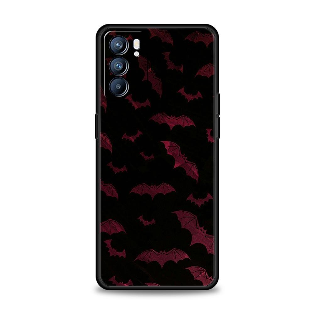 Goth Vampire Bat animal Phone Case For Oppo Reno14 Reno13 Reno12 11 F 10 Find X5 X9 Pro A54 5G A53 A9 A16 A78 4G A80 A98 Cover