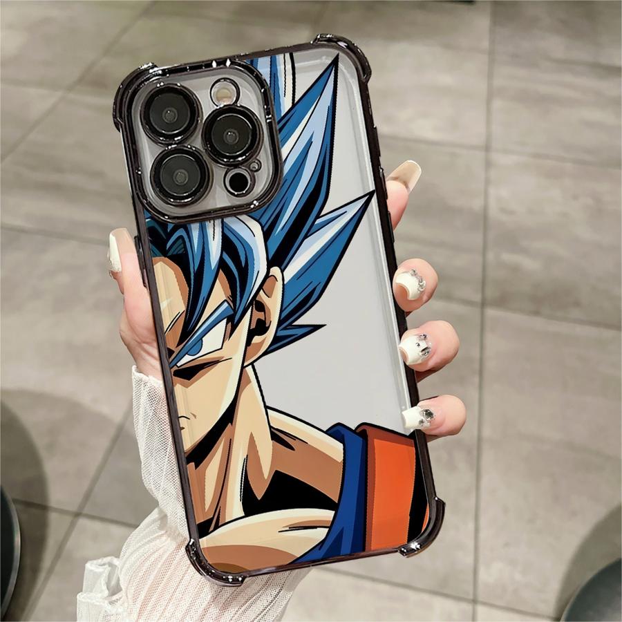 Dragon Ball Goku Soft Cover Phone Case for iPhone 16 XR 15 11 13 14 Pro 16Plus XS MAX 12 15Pro Max 11Pro