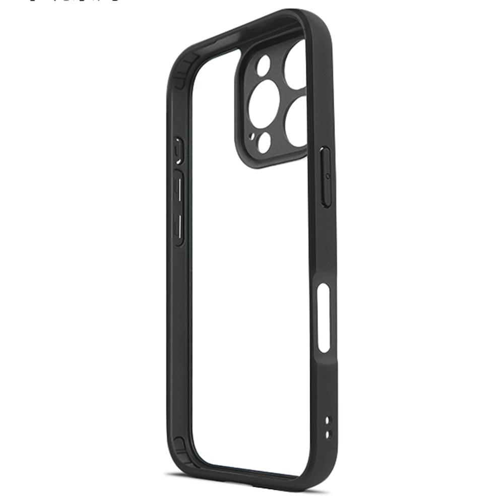 For iPhone 16 Pro Case Shockproof PC+TPU Clear Back Phone Cover