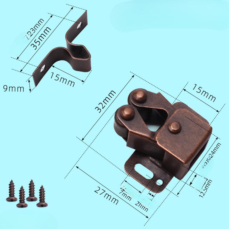 Skříň s magnetem 2PCS Záchytky Zarážky dveří Tlumič Tlumič se šrouby Nábytkové kování