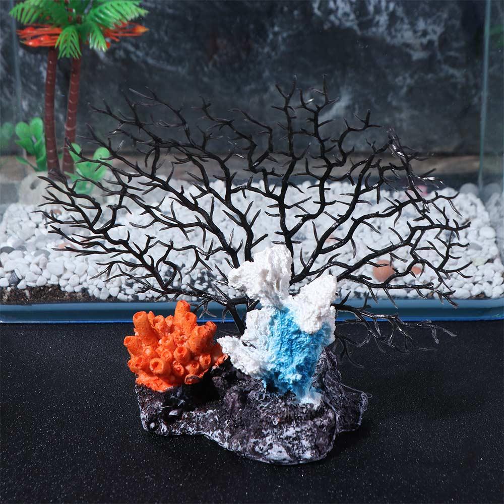 Handicraft Aquarium Coral Reef Ornaments Colorful Aquatic Plants Gift