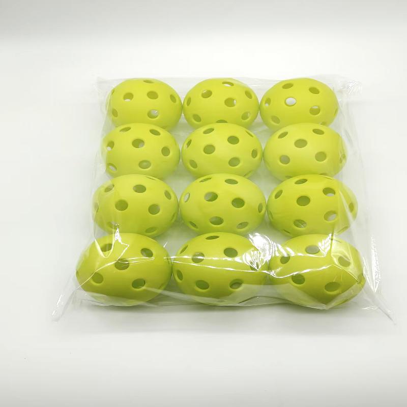 6/12Pcs Pickleball 74Mm Durable 40 Holes Outdoor Pickleballs Outdoor For Competition Pickleball Packs Of Pickleballs