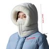 Keep Warm 3-in-1 Winter Cycling Hat Cold Resistant Head Cover Warm Scarf Face Mask Velvet Windproof Lei Feng Hat Women