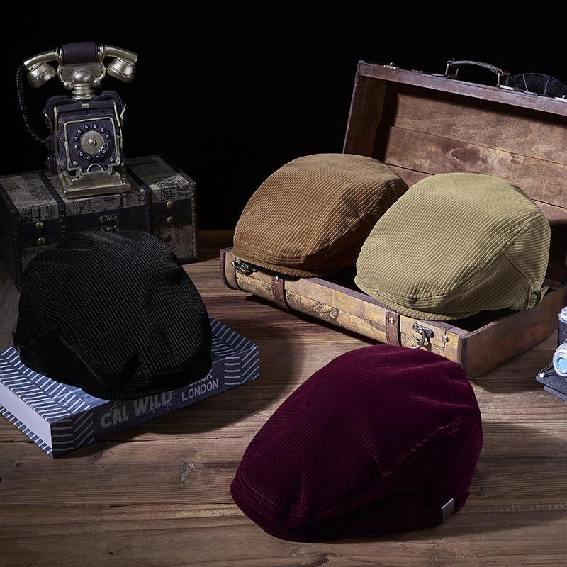 Spring and summer new retro yuppie three-dimensional adjustable casual British ladies big head circumference versatile painter hat forward hat