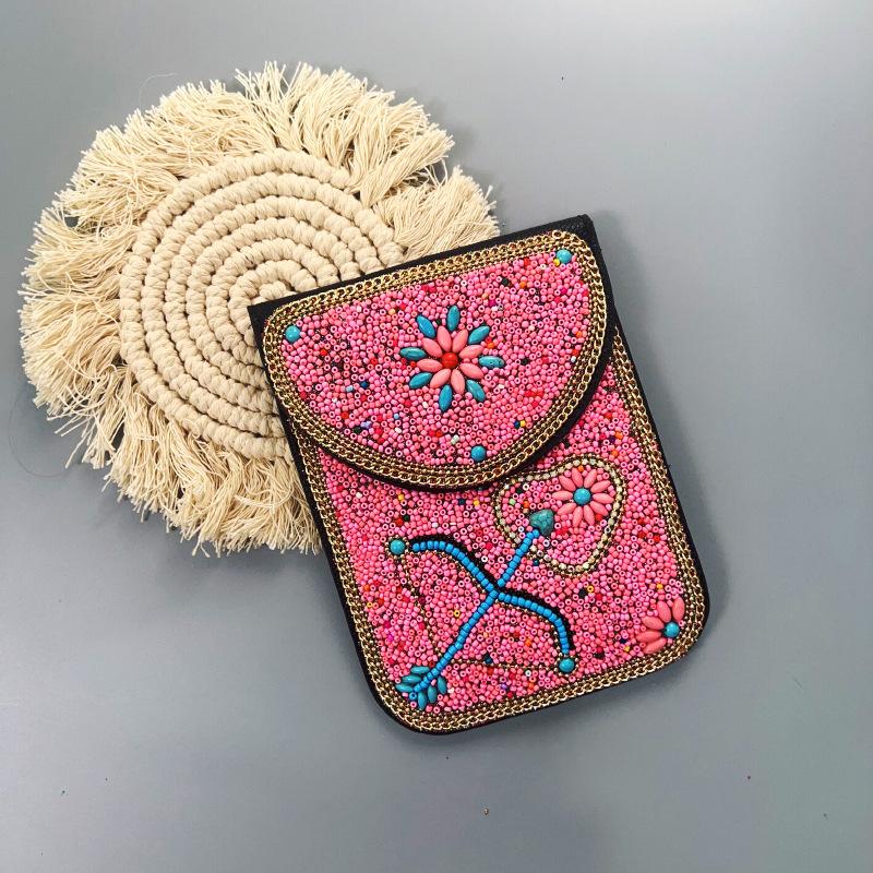 Boho Vintage Veske - Flerroms premium tekstur myk moteriktig allsidig håndlaget dusk risperler