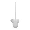 Toilet Cleaning Brush Holder Set Lightweight Convenient Household Cleaning Goods Bathroom Utensils Storage Space Aluminum Ceramic Construction Safe