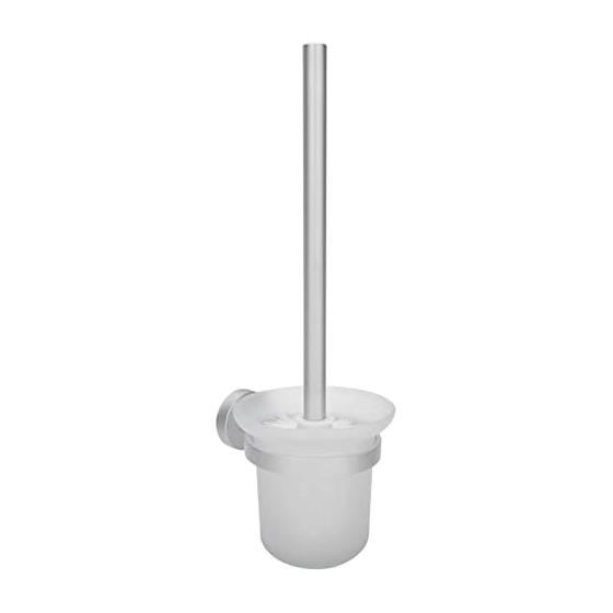 Toilet Cleaning Brush Holder Set Lightweight Convenient Household Cleaning Goods Bathroom Utensils Storage Space Aluminum Ceramic Construction Safe