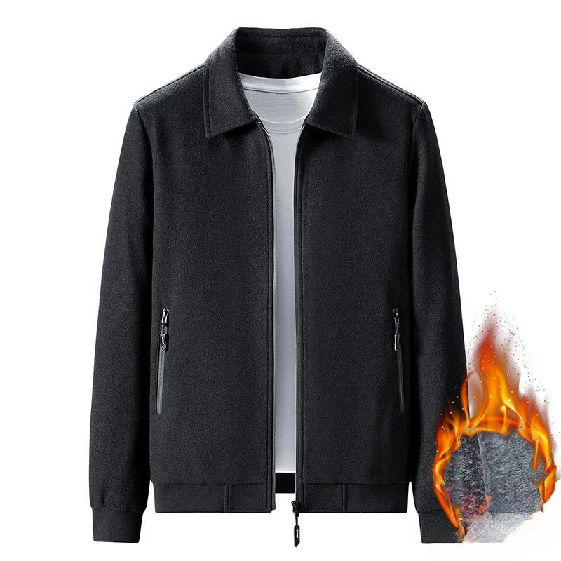 Spring, Autumn and Winter Classic Fleece Administrative Cadre Jacket Men's and Women's Jacket Standing Collar