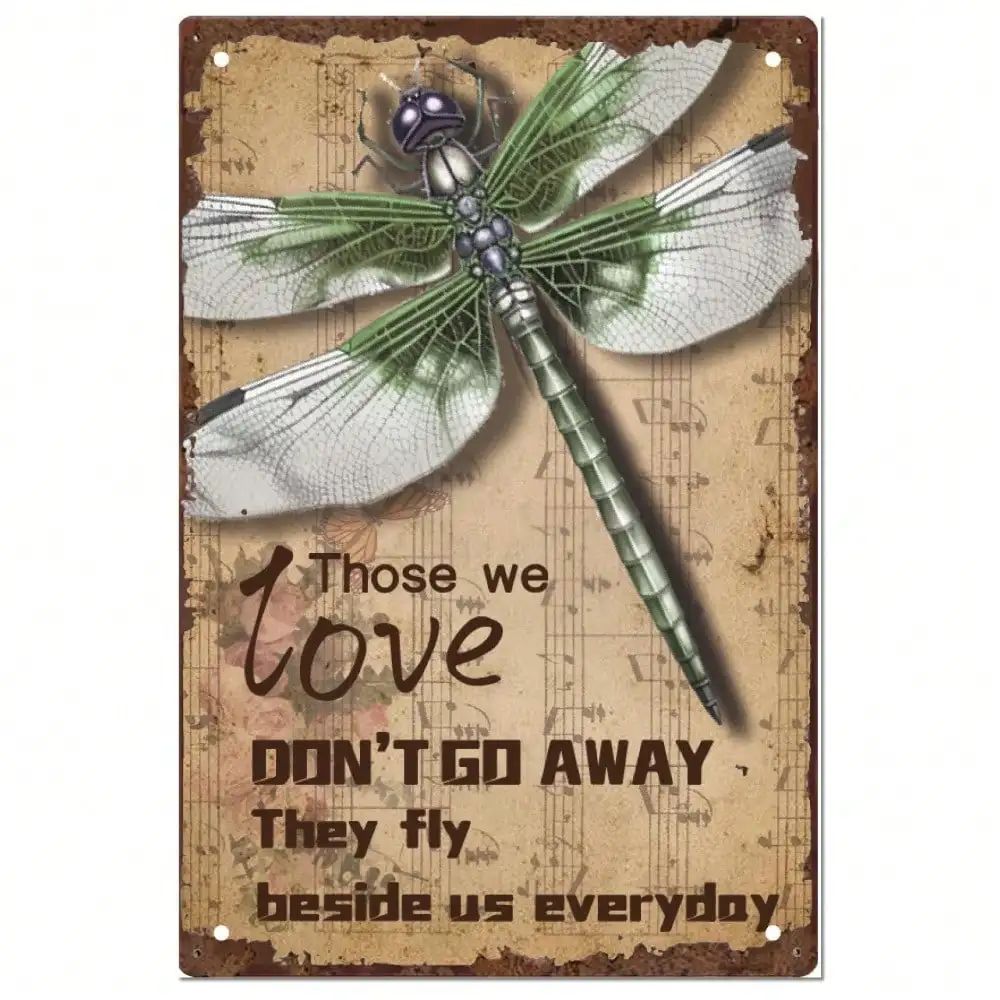 Metal Wall Art Retro Decor for Living Room 20x30 cm