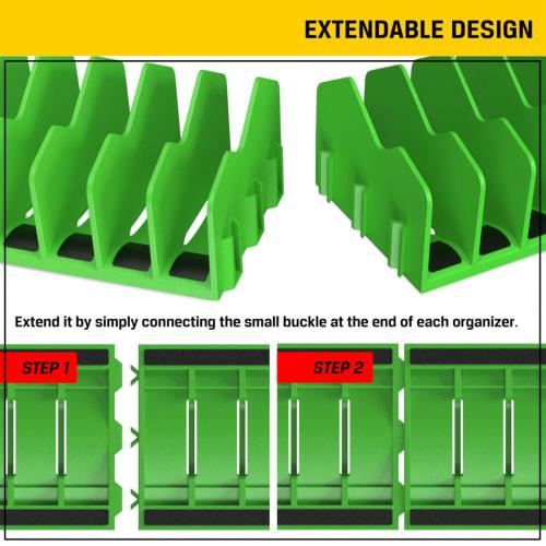 YNPQTDS 10x2.6x3.5 Inch Pliers Organizer Rack, ABS Pliers Holder, Pliers and Spanner Organizer Rack for Home, Workshop, and Tool Room