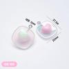 Acrylic transparent heart keychain pendant accessory supplies