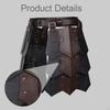 Medieval Faux Leather Thigh Decorative Wide Belt for Carnival Fancy Dress