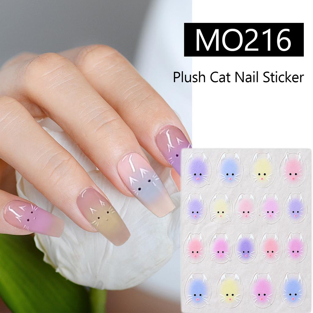 Котячі наклейки для нігтів для нейл-арту 3D котячі наклейки для нейл-арту для дизайну нігтів котячі наклейки для нігтів прикраси для нейл-арту