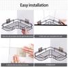 Non Perforated Washbasin Storage Rack, Wall Mounted Tripod Toilet Wall Mounted Kitchen Storage Rack, Bathroom Storage Rack.