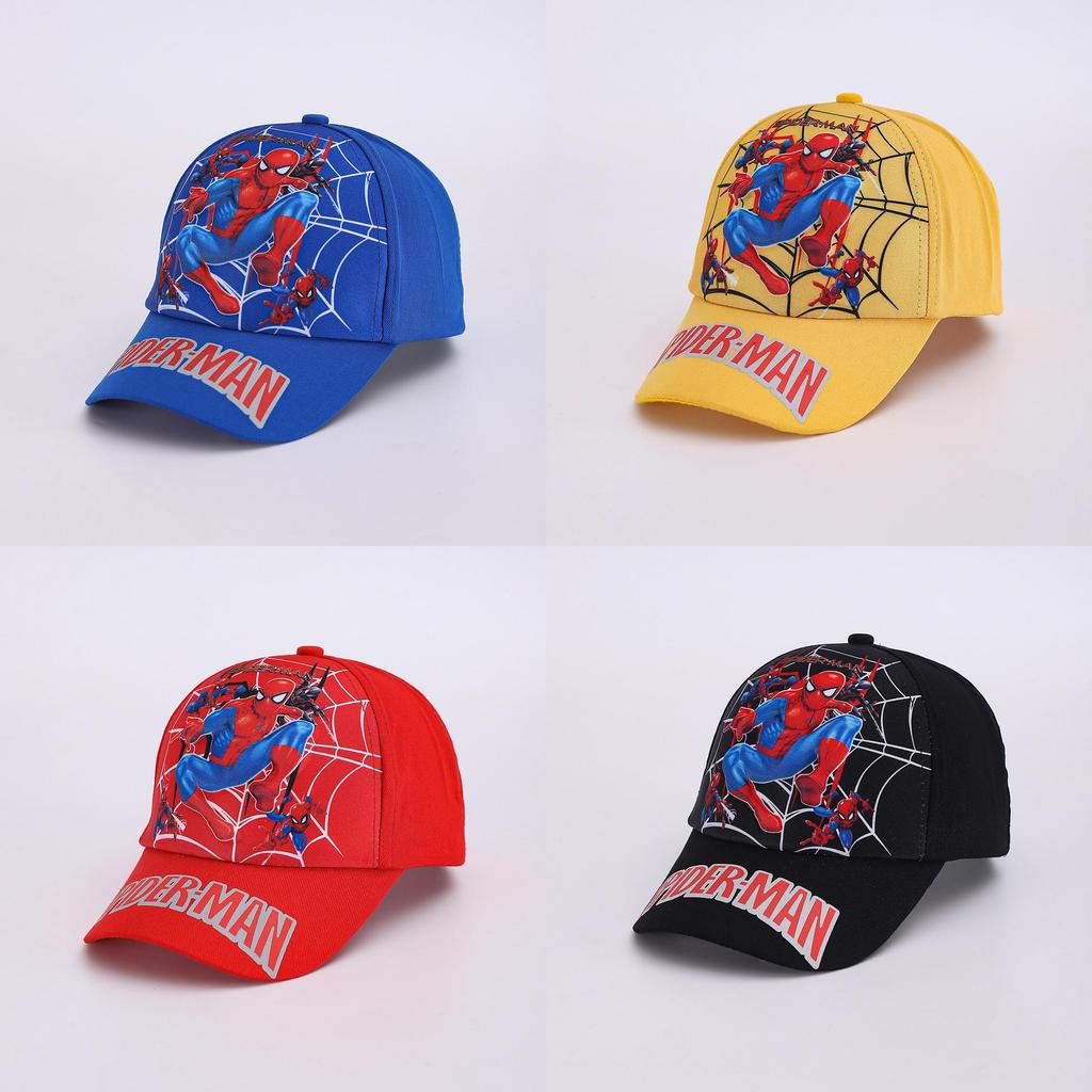 Spider Man Pattern Cartoon Kids Baseball Cap With Sunshade For Spring Outdoor Play