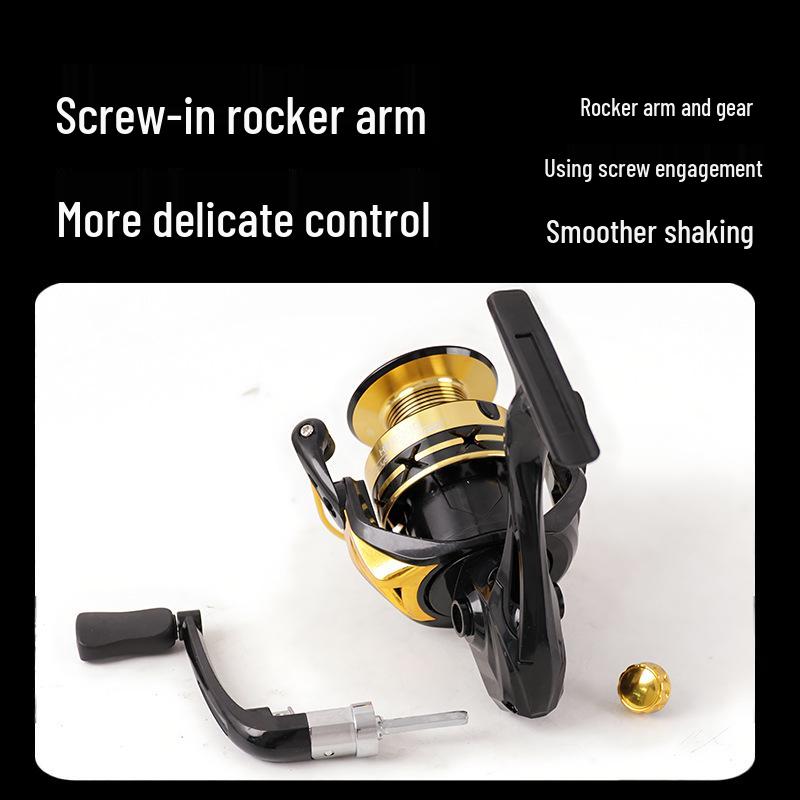 Cross-Country Long-Cast All-Metal Spinning Reel with Oblique Mouth and Metal Line Cup for Sea Rods