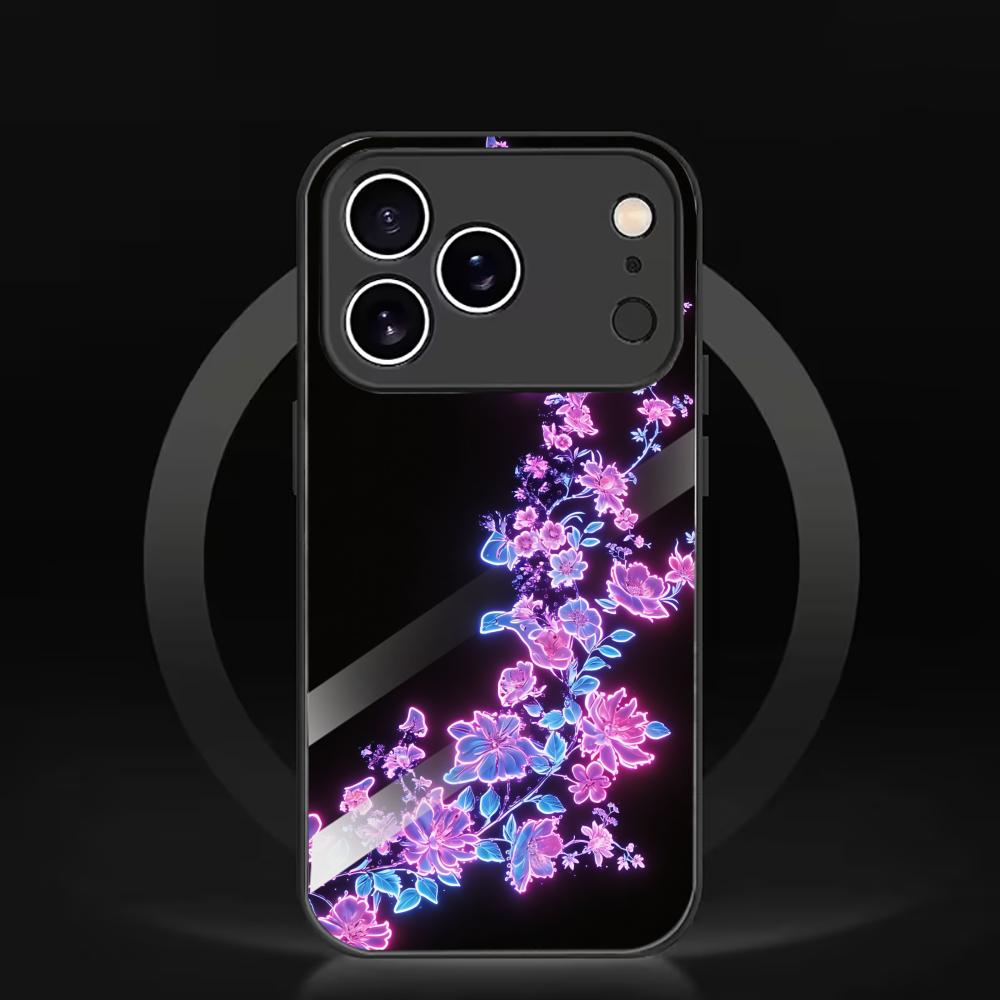 Purple and Pink Cherry Blossom Phone Case for Glass for Iphone 17 Pro Max for iPhone 17 16 15 14 13 12pm Pro Plus