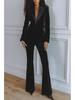 Autumn Winter 2025 Velvet Korean Suit Set - Women's Long Sleeve Commuting Party Two-Piece.