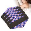 5pcs Washable Reusable Sanitary Pad Women Travel Portable Soft Brthable Printed Elegant Menstrual Pad