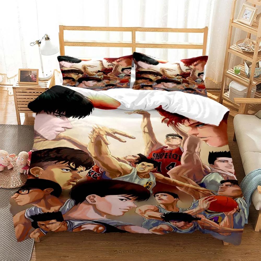 Slam Dunk Digitaldruck Polyester Bettwäschesets Bezüge Jungen Bettwäscheset für Teenager Bettwäscheset Bettdecke Set