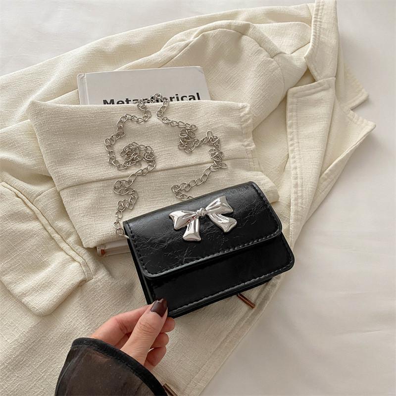 Stylish Korean Fashion Pu Leather Crossbody Bag Trendy Butterfly Flap Bag For Women