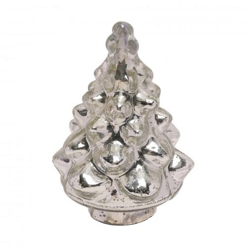 Recycled Glass Silver Christmas Tree Ornament