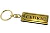 Chaveiro Original de Acrílico com Anel Duplo Dourado Preto Cedric para Peças de Customização do Wagon Y34 A-488-1 e Y30, Y31, Y32, Y33,