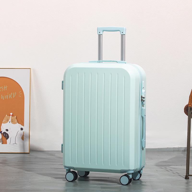 

Высококачественный чемодан на колесах: Дорожный чемодан большой вместимости с двухслойной молнией для студентов и мужчин и женщин 24 inches