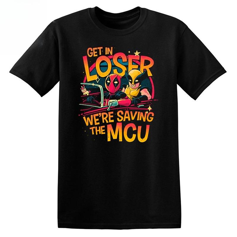 

Genuine 2026 Fashion Authorized Deadpool Sport Workout Print Unisex Short Sleeve Relaxed Plus Size Breathable Top 4XL